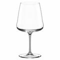 Rotweinglas 650 ml 22 cm aus transparentem Glas mit Stiel