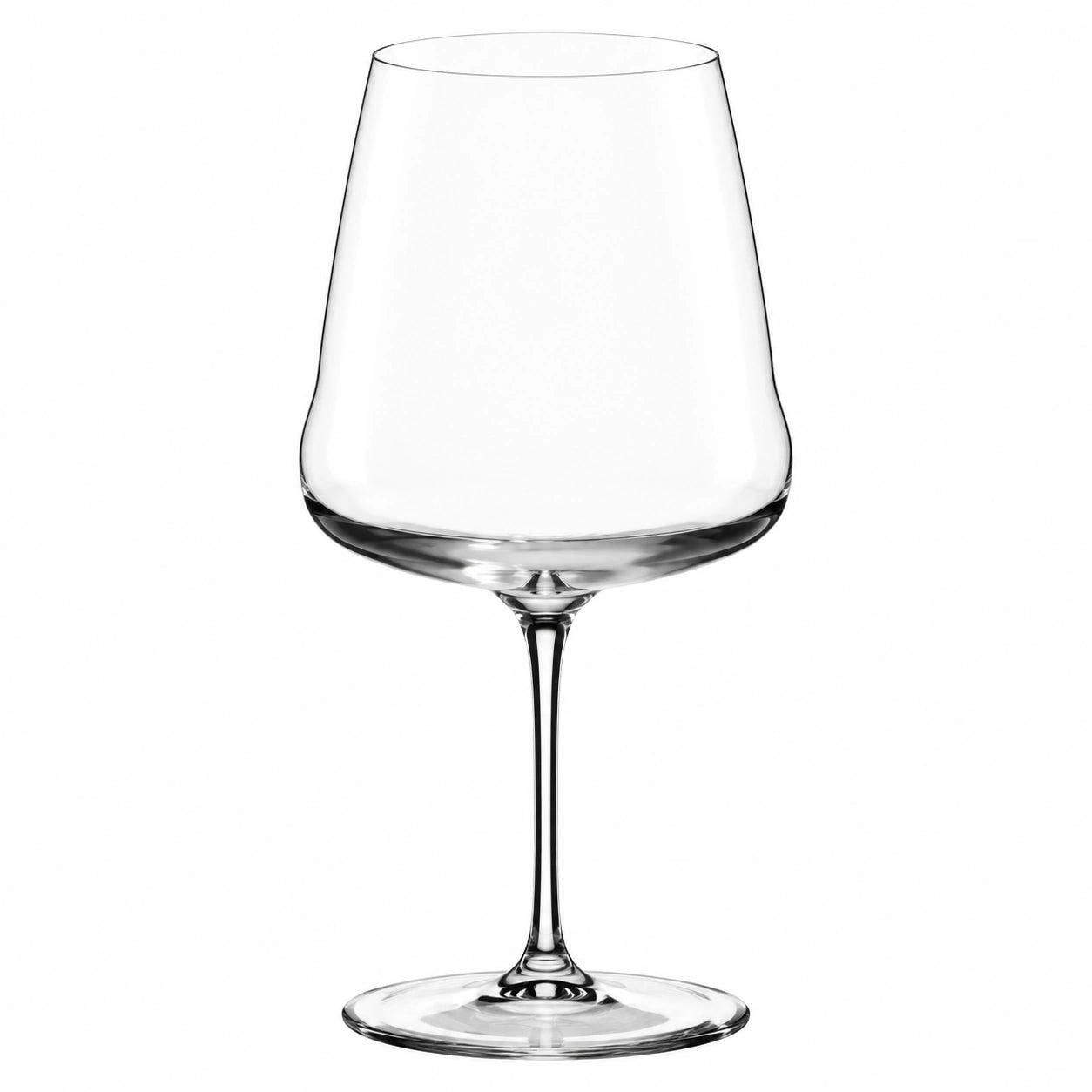 Rotweinglas 650 ml 22 cm aus transparentem Glas mit Stiel